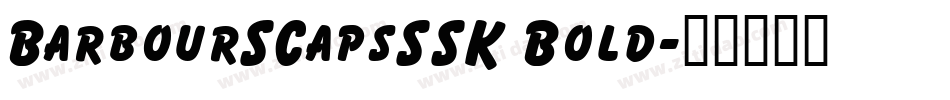 BarbourSCapsSSK Bold字体转换